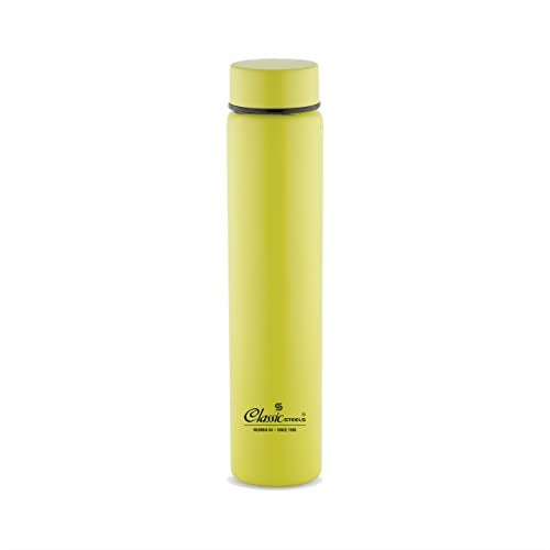 Classic Steels Super Slim Single Wall Stainless Steel Water Bottle 500 ml - Leak-Proof, Lightweight Ideal for Office, Gym, School, Travel, Kitchen, Sports, Green. - Image 1