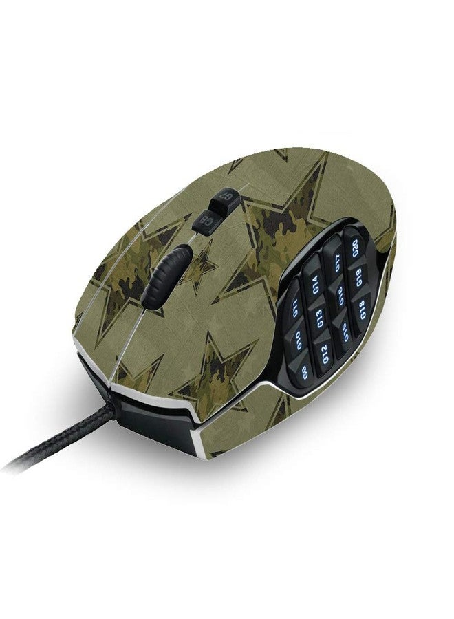 MIGHTY SKINS MightySkins Skin Compatible with Logitech G600 MMO Gaming Mouse - Army Star | Protective, Durable, and Unique Vinyl Decal wrap Cover | Easy to Apply, Remove, and Change Styles | Made in The USA - Image 2