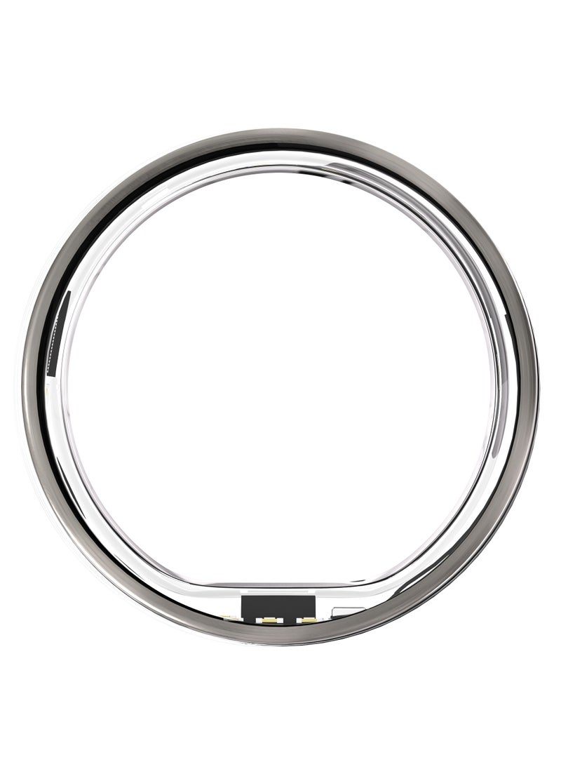 ULTRAHUMAN - Ring AIR - Advanced sleep-tracking wearable, HRV & Temperature Monitoring,Track workout, movement & recovery, Water resistant, 6 Days Battery Life with Lifetime Free Subscription (Size 10) - Raw Titanium - Image 1
