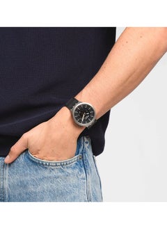 Swatch Unisex Watch Stainless Steel Quartz DARK IRONY  - Image 3