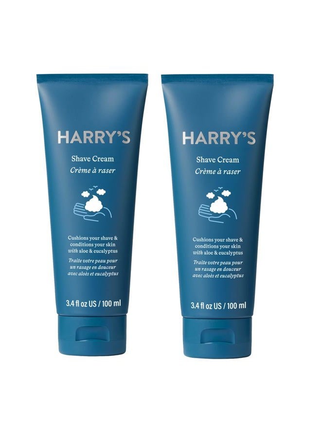 Harry's Shaving Cream - Shaving Cream for Men with Eucalyptus - 2 pack (3.4 oz) - Image 1