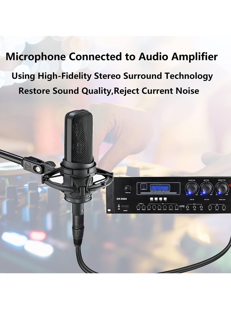 XLR to 2 RCA Y Splitter Audio Cable 0.5 M Unbalanced 3 Pin XLR Male to Dual RCA Male Stereo Breakout Cable Adapter Amplifier Gold Plated Plugs for Microphone Mixing Consoles - Image 4