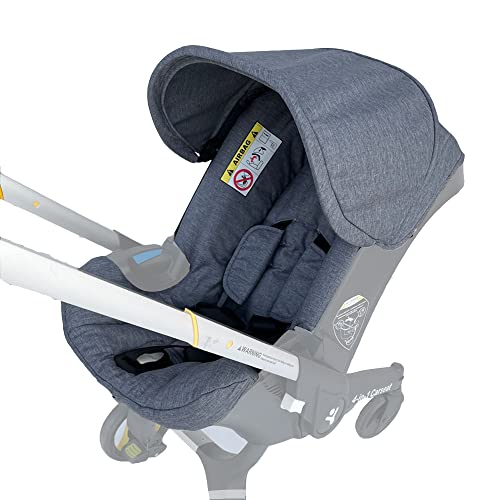 AICTIMO Seat Cushion Changing Kits Clothes, Sun Shade, Stroller Canopy Compatible with Doona Car Seat & Stroller (Grey) - Image 4
