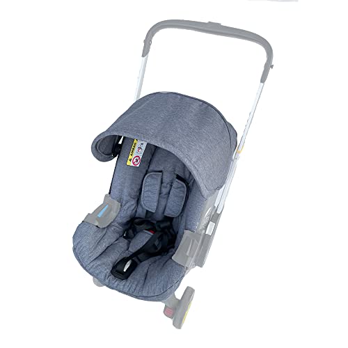 AICTIMO Seat Cushion Changing Kits Clothes, Sun Shade, Stroller Canopy Compatible with Doona Car Seat & Stroller (Grey) - Image 1