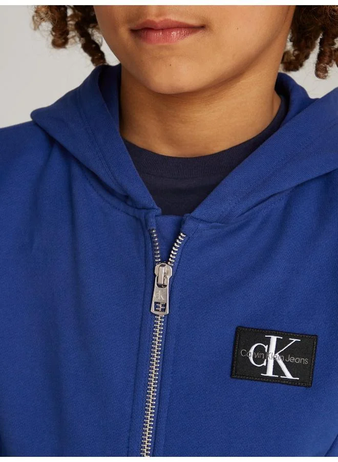 Calvin Klein Jeans Youth Zip Through Hoodie