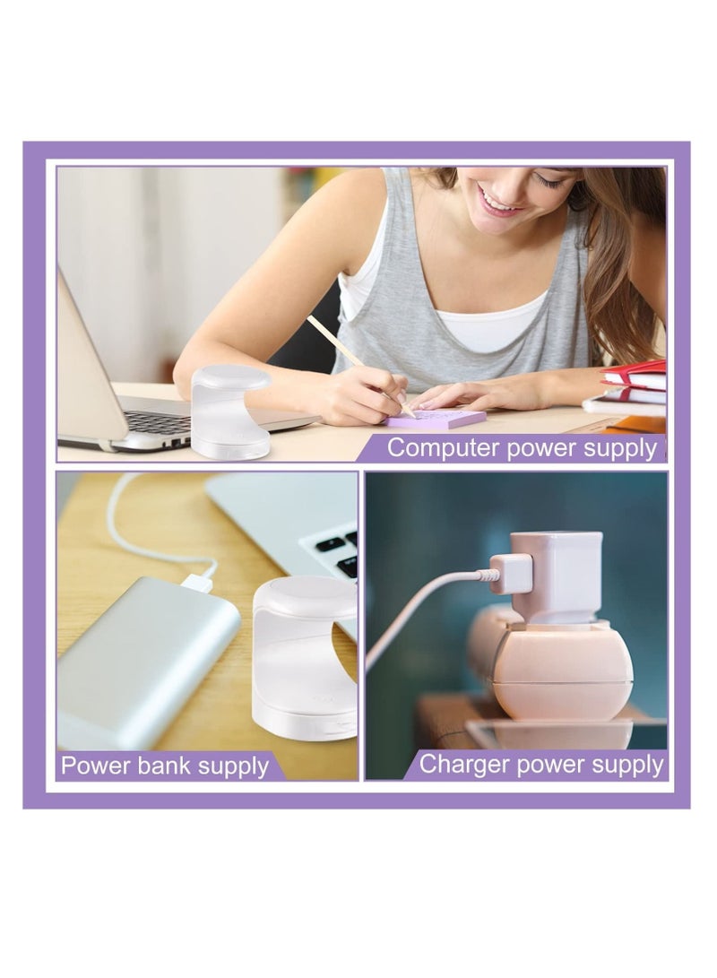 Captaintech Nail Lamp, Mini Gel Nail Ligh, Fast Nail Dryer for Gel Polish Curing, 180°Opening Design USB Nail Dryer, Portable 16W Quick-Drying Sun UV LED Lamp for Single Finger, Nail Art Tools Accessories - Image 5