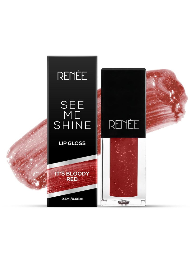 رينيه ملمع شفاه سي مي شاين من رينيه أحمر دموي، 2.5 مل - Image 1
