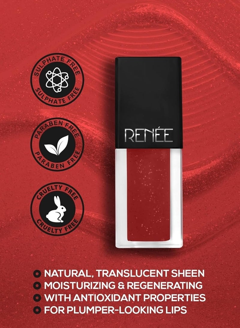 رينيه ملمع شفاه سي مي شاين من رينيه أحمر دموي، 2.5 مل - Image 4