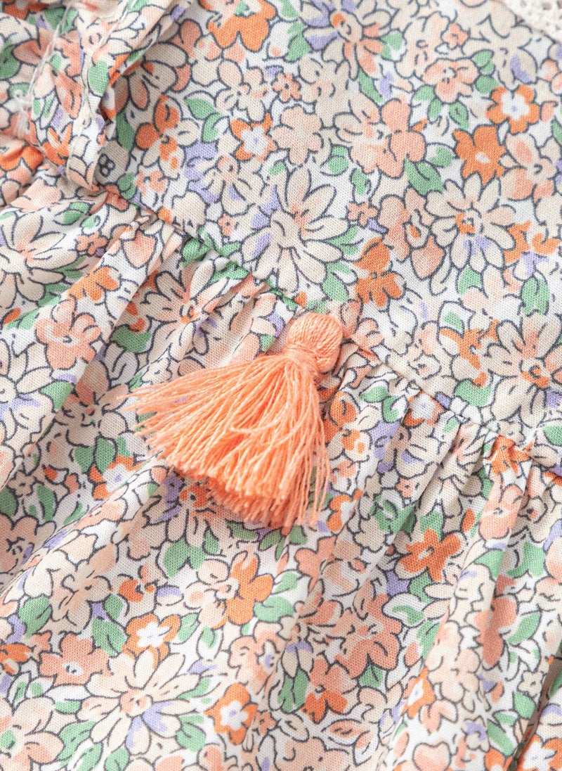 Balabala Floral Ruffle Dress  - Image 5