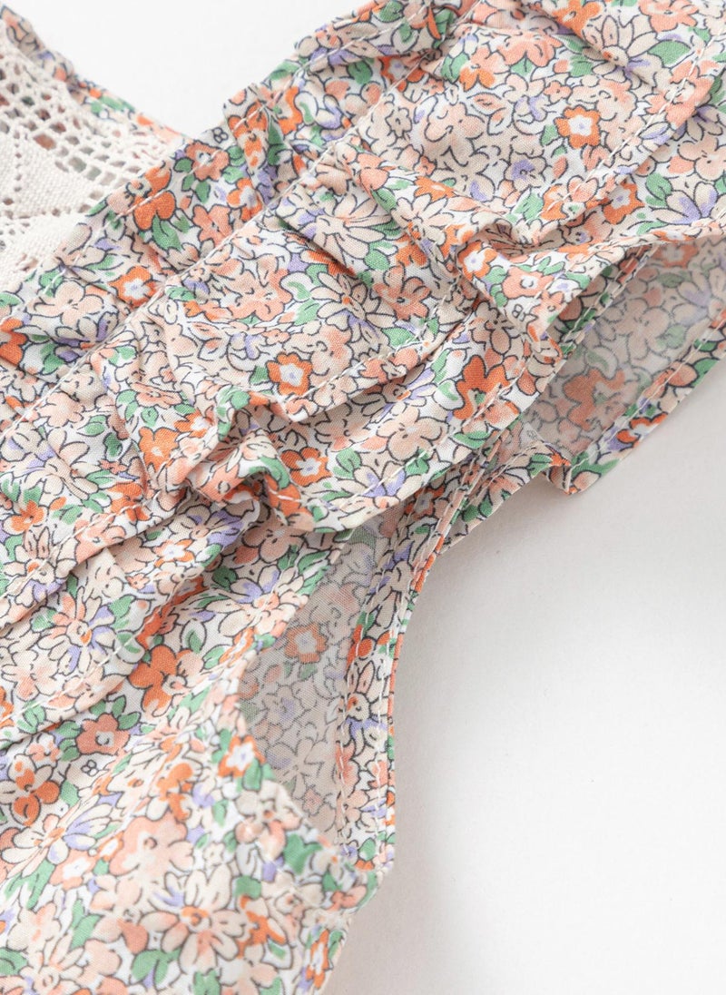 Balabala Floral Ruffle Dress  - Image 4