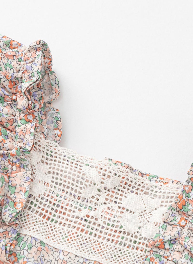 Balabala Floral Ruffle Dress  - Image 3