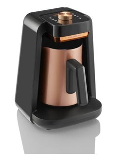 Okka rich Spin Pro New. automatic Turkish Coffee maker, Milk Drinks & Different hot beverages maker, Stainless still Pot with mixer (Copper) 1 year Manufacturing Warranty
