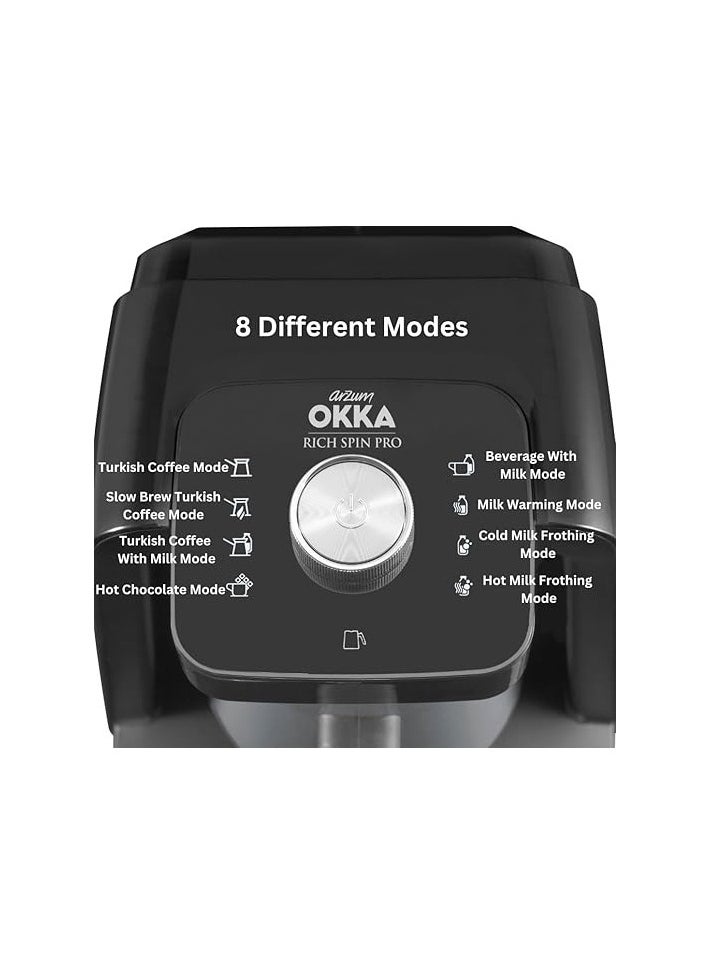 Generic - Okka rich Spin Pro New. automatic Turkish Coffee maker, Milk Drinks & Different hot beverages maker, Stainless still Pot with mixer (Copper) 1 year Manufacturing Warranty - Image 1