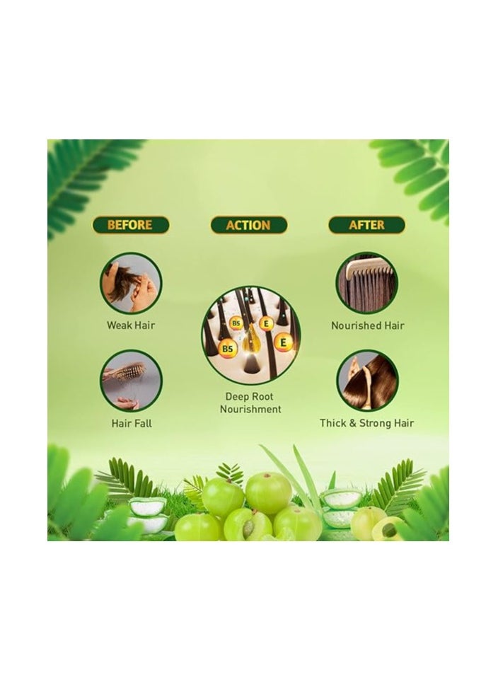 Dabur Amla Advanced Hair Oil 270 ml | With 97% Hair Fall Reduction for Long, Strong & Beautiful Hair | Infused Amla, Aloe Vera Vitamin B5  - Image 3