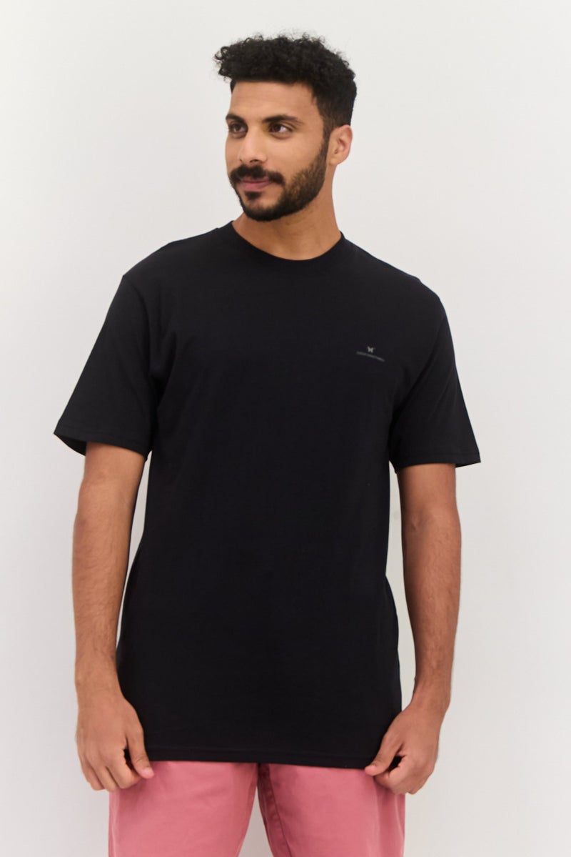 GOOD FOR NOTHING Men 2 Pieces Crew Neck Short Sleeve Brand Logo T-Shirt, Multicolor - Image 2