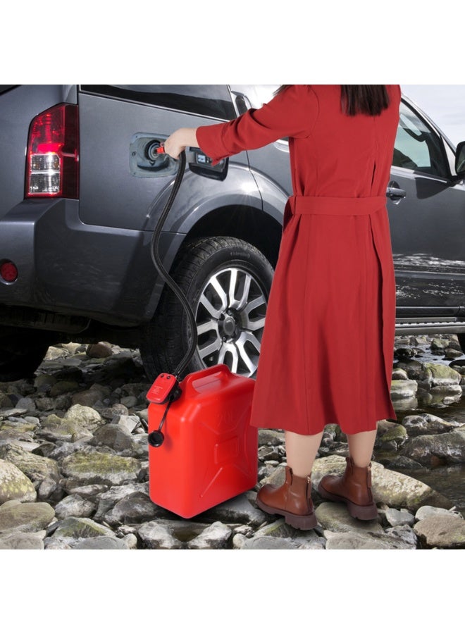 Aumotop Fuel Transfer Pump, Battery Powered Fuel Transfer Pump with Long Hose, Portable Liquid Pump for Gasoline, Diesel, Kerosene, Light Oils, Water - Image 5