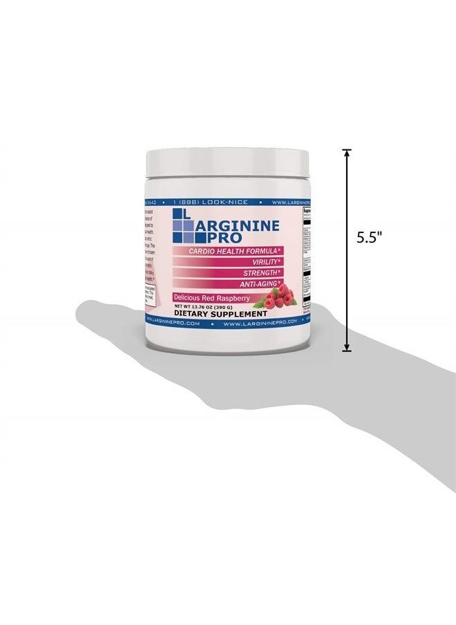 L-ARGININE PRO - , L-arginine Supplement - 5,500mg of L-arginine Plus 1,100mg L-Citrulline (Raspberry, 3 Jars) - Image 1