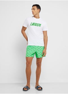 LACOSTE Pattern Printed Swim Shorts  - Image 2