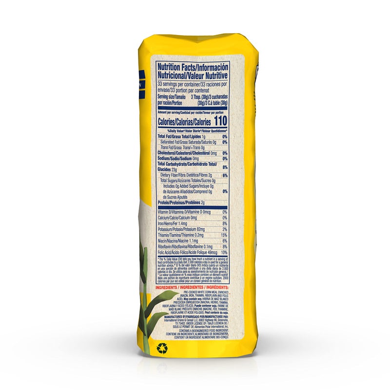 P.A.N. White Corn Meal – Pre-cooked Gluten Free and Kosher Flour for Arepas (2 lb 3.27 Oz / Pack of 1) - Image 4