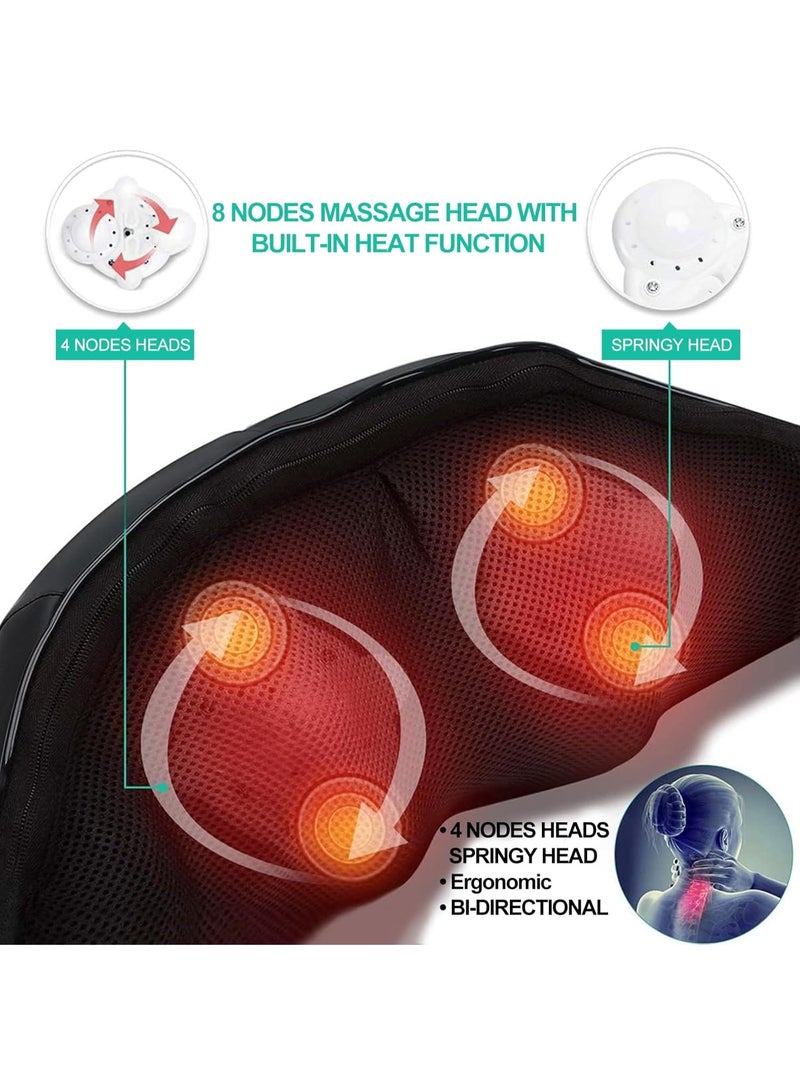 Electric Neck and Back Massager with Soothing Heat - Portable Deep Tissue 3D Kneading Massage Pillow for Muscle Pain Relief - Professional Cervical Therapy for Home and Office Use - Image 5