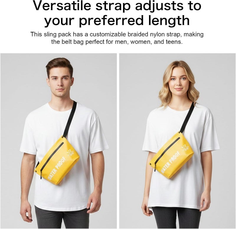 UOEPOWA Beach Bags for Women and Men Mobile Phone Waterproof Storage Shoulder Bag for Travel - Image 5