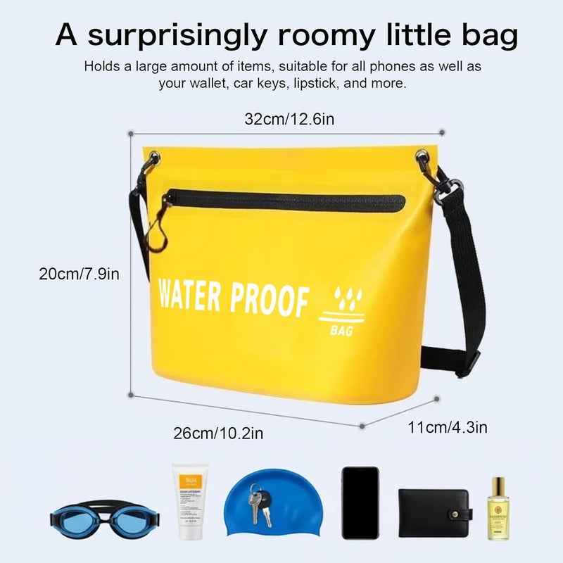 UOEPOWA Beach Bags for Women and Men Mobile Phone Waterproof Storage Shoulder Bag for Travel - Image 4