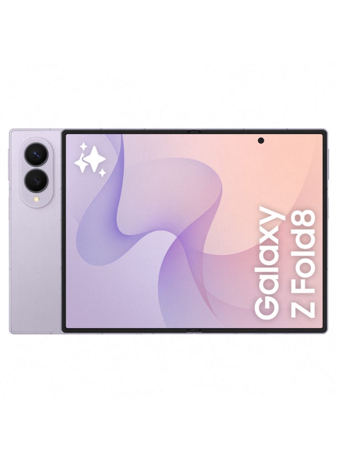 Samsung Galaxy Z Fold 8 Dual SIM Lavender 12GB RAM 256GB 5G - International Version - Image 1