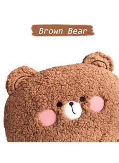 Y&D Bear Plush Pillow, Large Stuffed Animal (14*11 inch), Adorable Toy Big Hugging Home Cushion Decoration Birthday Travel Gift for Kids Adults Girls Boys  - Image 3