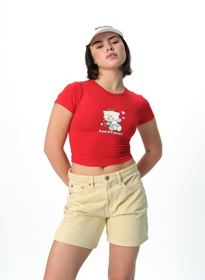 BONKERS CORNER Sagittarius Soar Long Length Baby Teel Red - Image 5