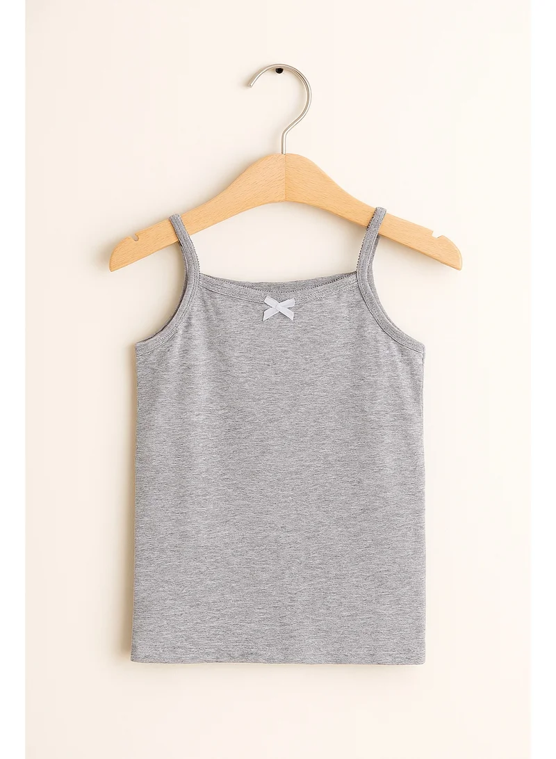 victor and jane "3-Pack Girls' Camisoles – Cotton Comfort in Black, White & Grey "