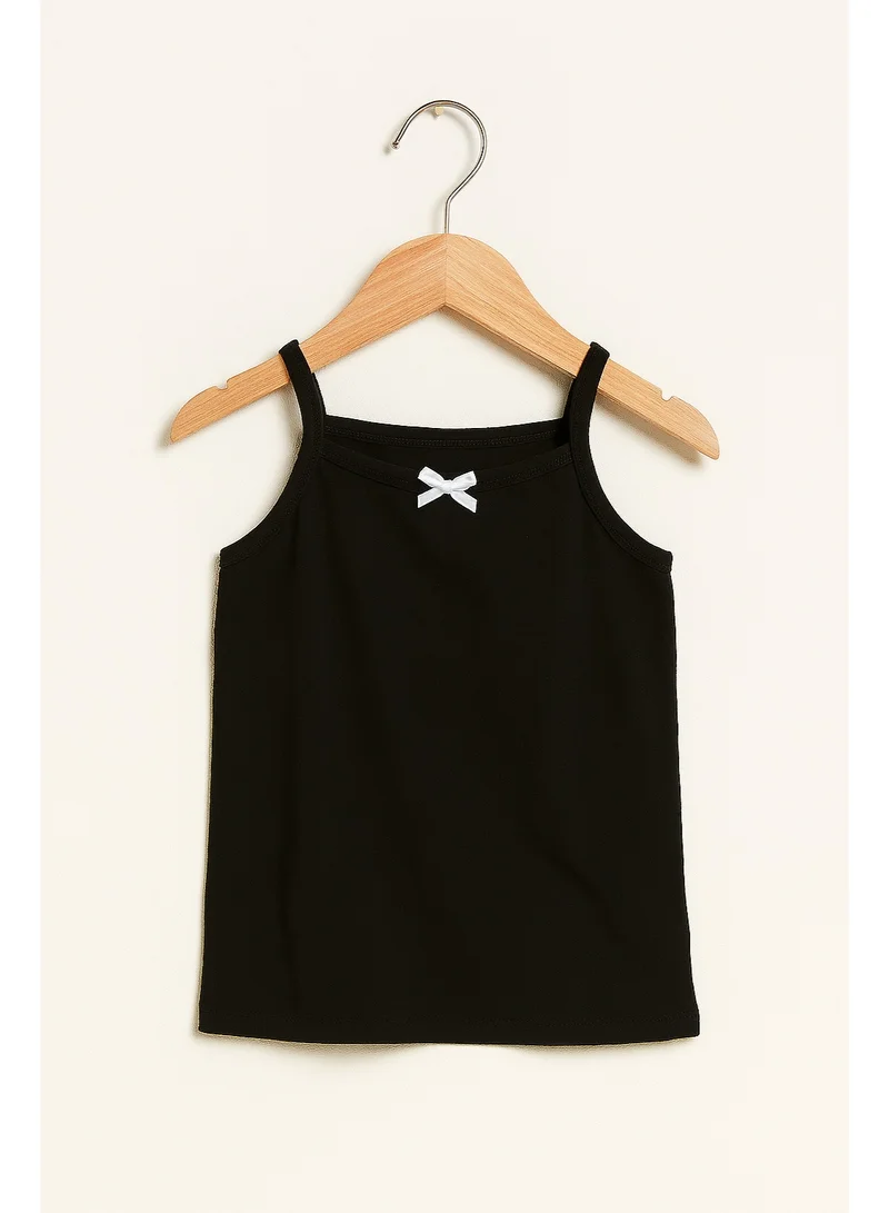 victor and jane "3-Pack Girls' Camisoles – Cotton Comfort in Black, White & Grey "