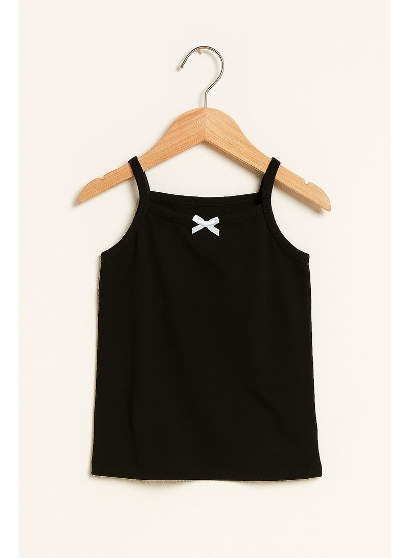 فكتور اند جين 3 قطع كاميسول قطن للبنات - أسود، أبيض، رمادي - Image 5