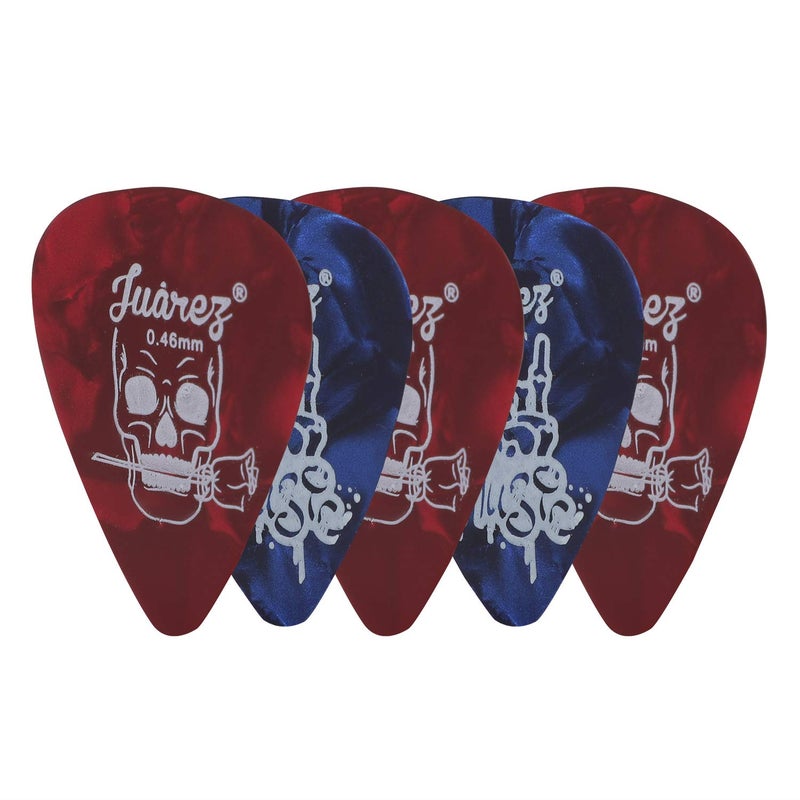 Juarez Celluloid 0.46mm 5 Picks & 1 x E 1st String Set JRCPK51 - Image 5
