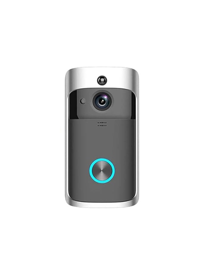 جرس باب فيديو لاسلكي مع جرس داخلي – جرس ذكي مع واي فاي، صوت ثنائي الاتجاه، كشف حركة ورؤية ليلية - Image 1