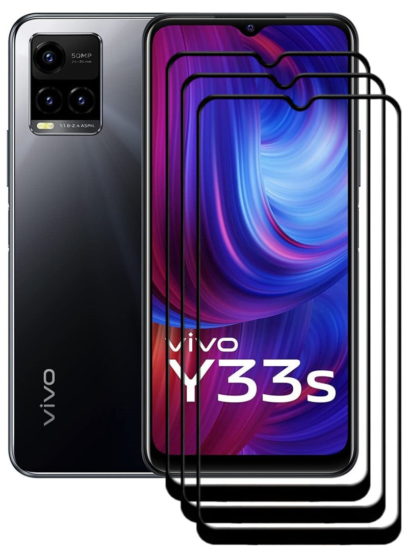 ACLIX 3 Pieces Antistatic ESD Dustproof Premium Quality High Definition Tempered Glass Screen Protector Designed For vivo Y33s - Image 1