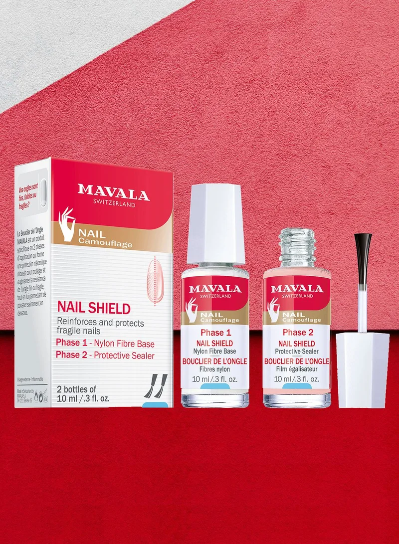 Mavala Nail Shield for Weak Fragile Nails 2*10ml