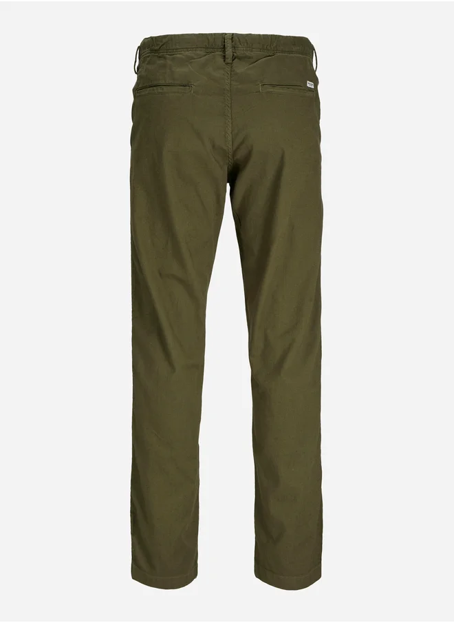 JACK & JONES Mid Rise Relaxed Fit Joggers with Drawstring