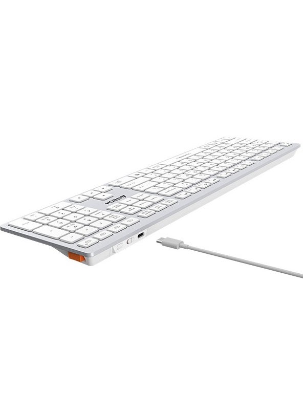 A4TECH A4 Tech Fstyler FBX50C White Bluetooth+2.4G Nano Fn Rechargeable Multimedia Keyboard  - Image 3