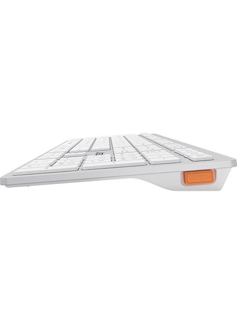 A4TECH A4 Tech Fstyler FBX50C White Bluetooth+2.4G Nano Fn Rechargeable Multimedia Keyboard  - Image 4