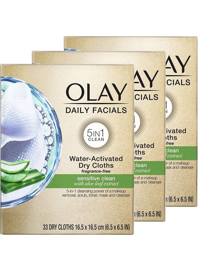 Olay Daily Gentle Clean 5In1 Water Activated Cloths 33 Count (Pack Of 3) - Image 2