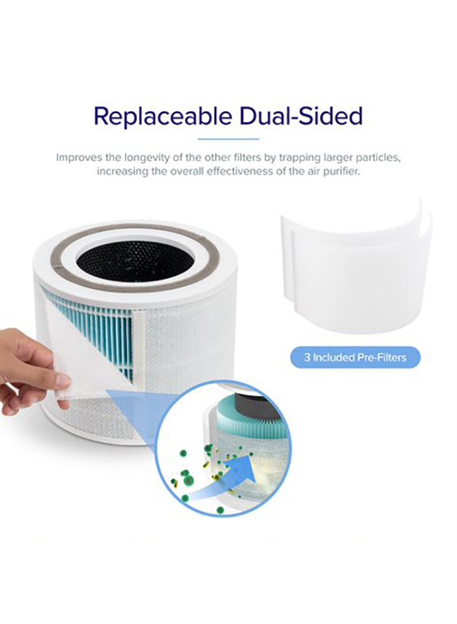 LEVOIT Core 300S True HEPA 4-Stage  Remover Replacement Filter Core-300-RF-SR White - Image 4