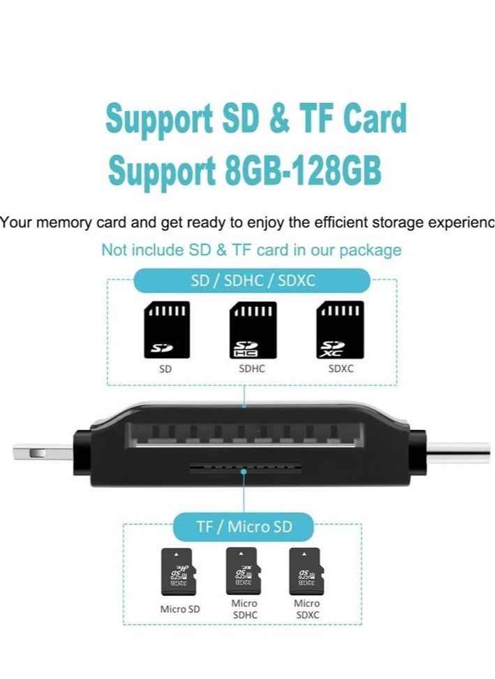 JAJEEK "2024 4-in-1 Multi-Port USB-C Card Reader & Hub Adapter – SD/TF Memory Card Reader, Type-C Camera Adapter, Compatible with All Type-C Devices (Multicolor)" - Image 5
