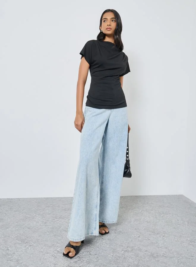 تايك تو تيشيرت محبوك سادة