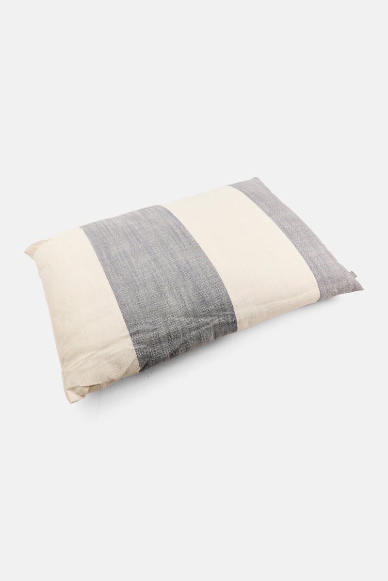 Muy Mucho Waterproof Removable Cover Striped Cushion 60 x 40 cm, White  - Image 2