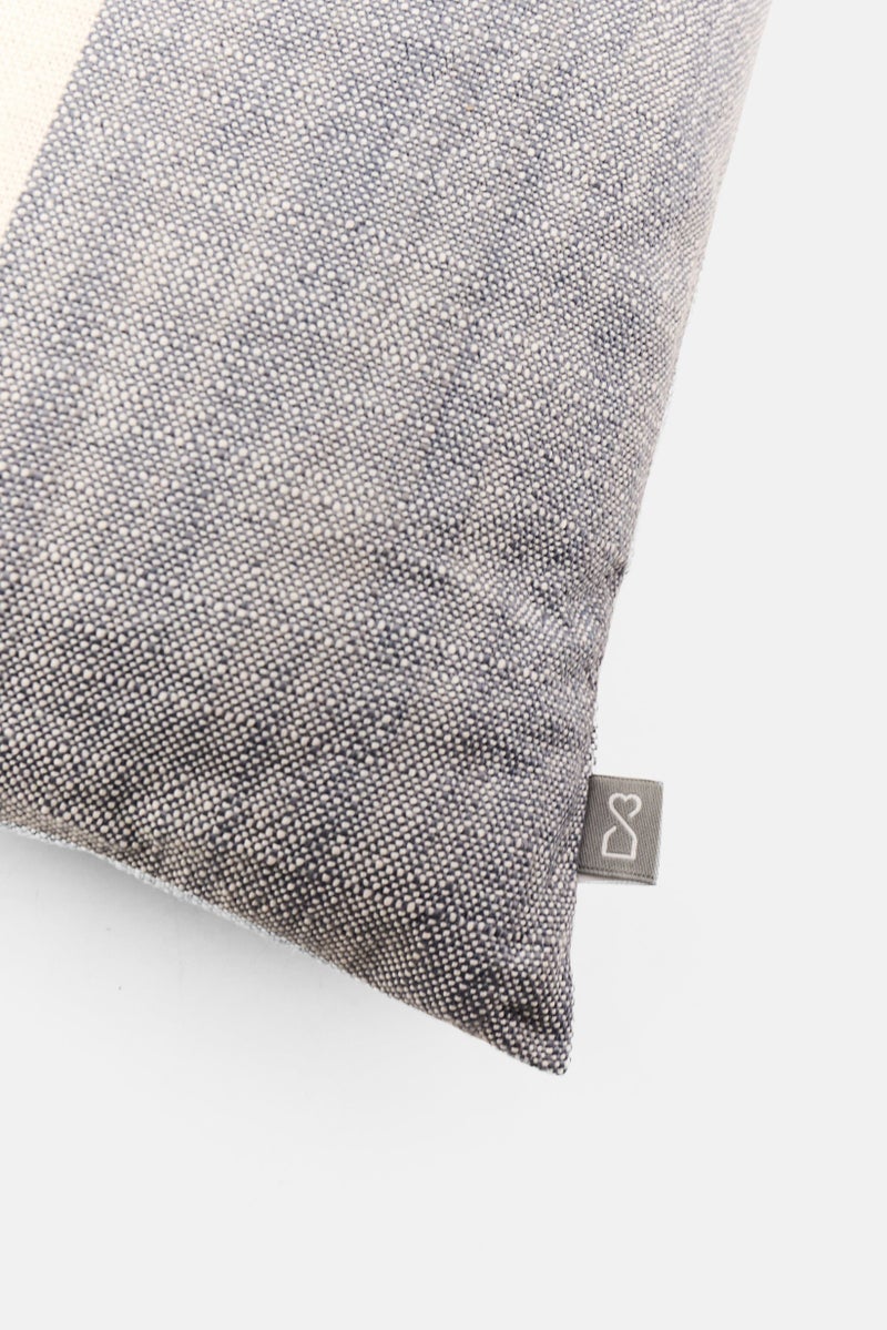 Muy Mucho Waterproof Removable Cover Striped Cushion 60 x 40 cm, White  - Image 3