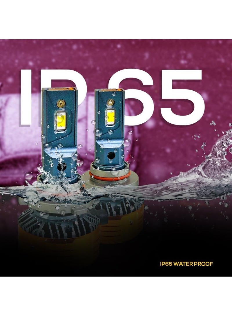 TBS DESIGN Toby's New M8 Pro-9005/9006 having 4300K color Temperature 110W pair LED Headlight Bulb Assembly 11000 Lumens extreme Bright best for long drive - Image 2