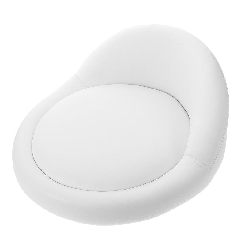 Soft Padded Stool Seat Cushion Replacement Anti- PU Round Sitting Pad with Low Back Sponge Insert for - Image 3