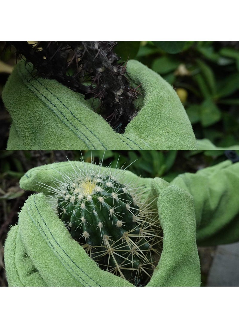 SOLARAE Gardening Gloves for Women/Men, Rose Pruning Thorn-Proof Gloves, with Adjustable Cuff and Durable Goatskin Leather, Comfy Breathable Long Sleeve Work Garden Gauntlet Gloves for Yard Work - Image 5