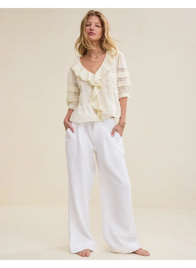 آري من امريكان ايجل Aerie Daybreak High Waisted Trouser