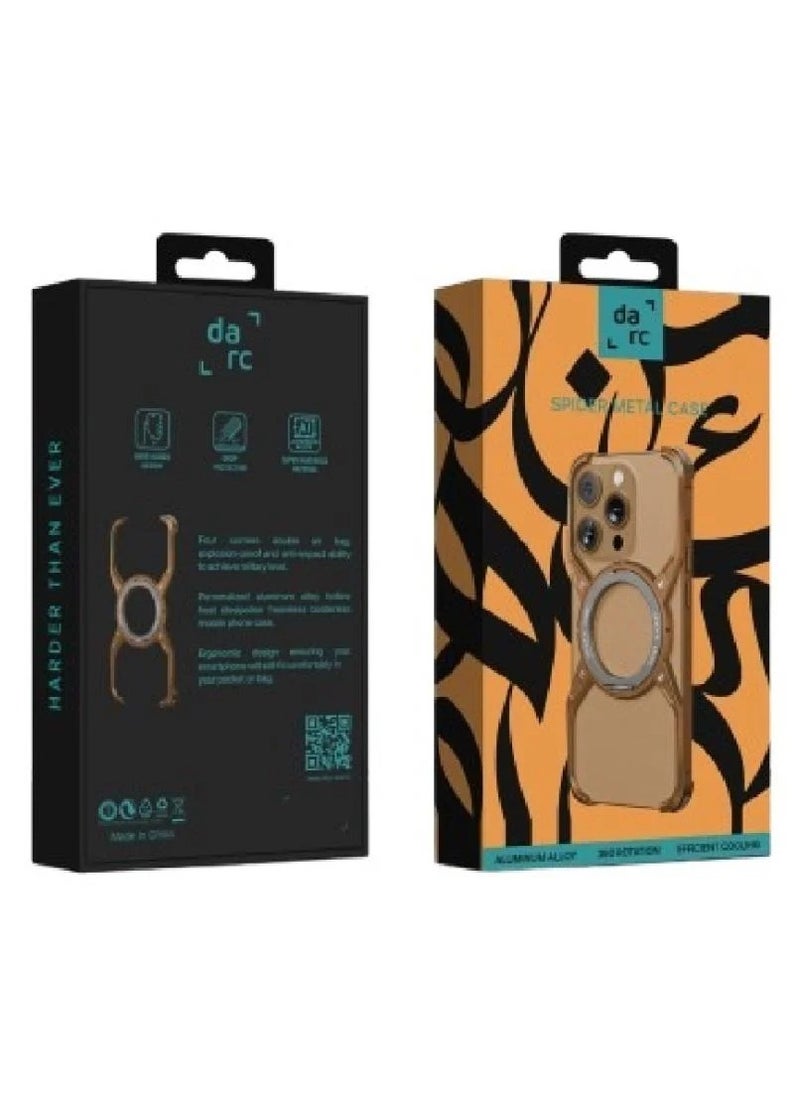 darc SPIDER Case with MagSafe Stand for iPhone 16 Pro Max - Desert Titanium 